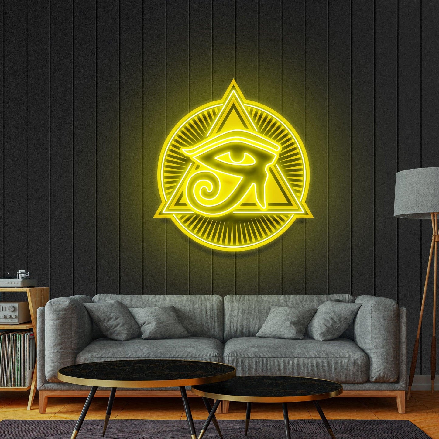 Horus Eye Led Neon Acrylic Artwork - Neonzastudio