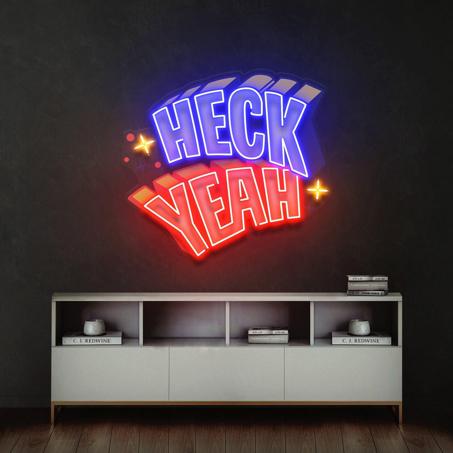 HECK YEAH Led Neon Acrylic Artwork - Neonzastudio