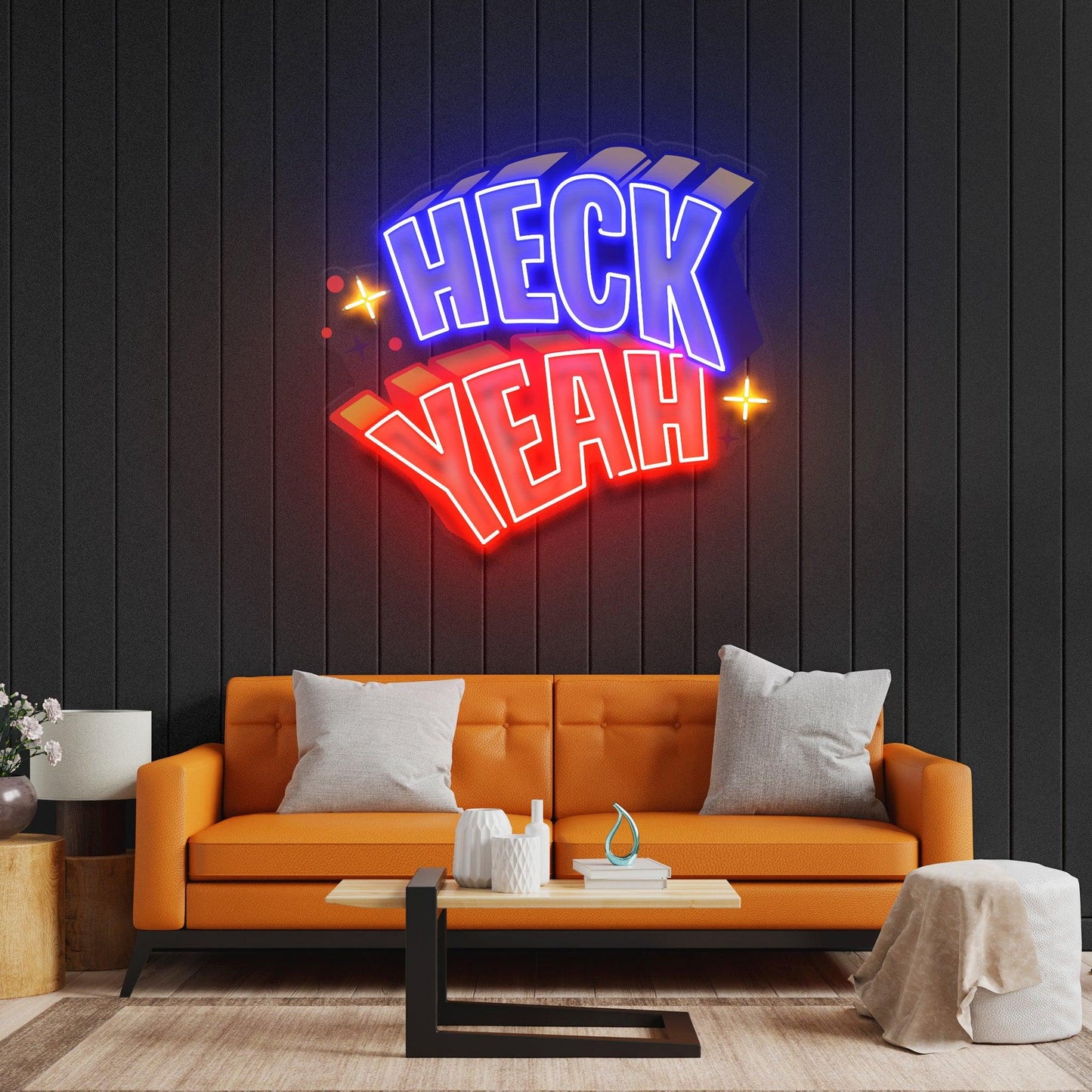 HECK YEAH Led Neon Acrylic Artwork - Neonzastudio