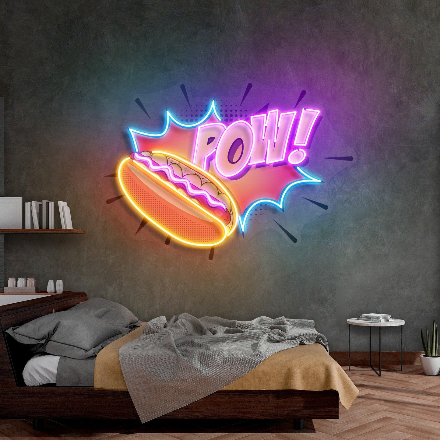 Hot Dog Led Neon Acrylic Artwork - Neonzastudio