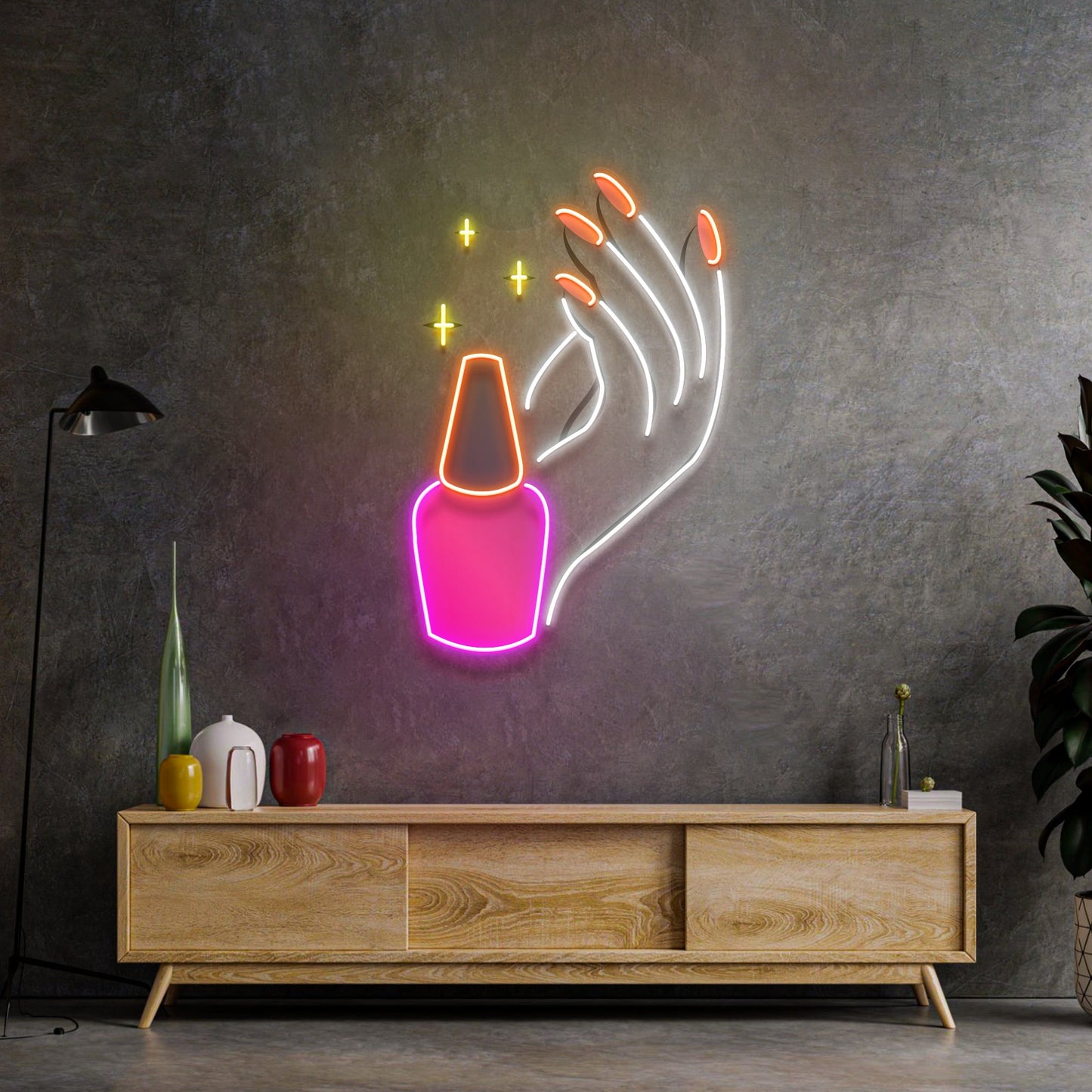 Hand Care LED Neon Sign Light Pop Art - Neonzastudio