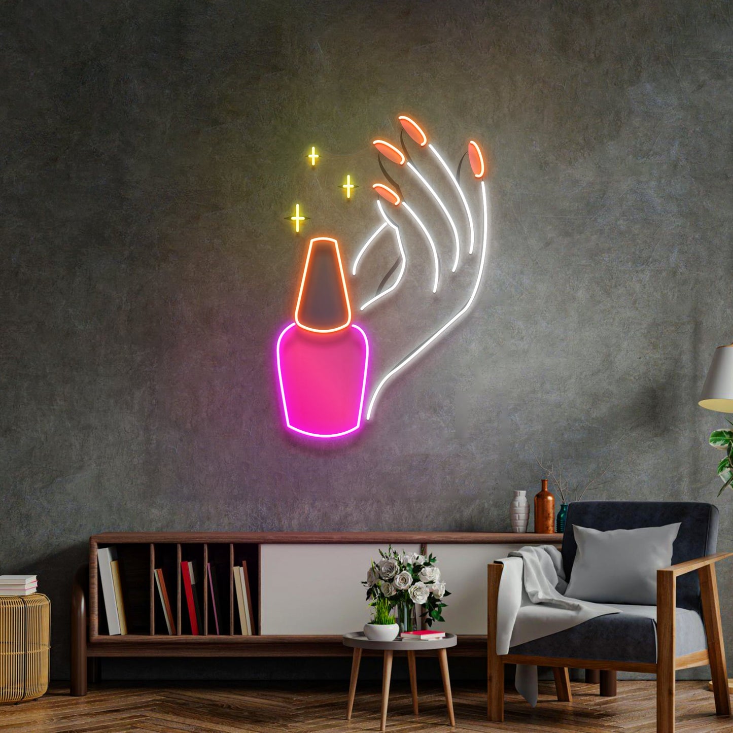 Hand Care LED Neon Sign Light Pop Art - Neonzastudio