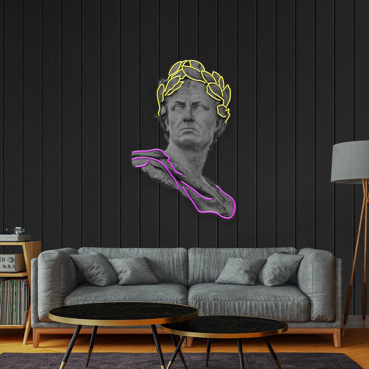 Julius Caesar Led Neon Acrylic Artwork - Neonzastudio