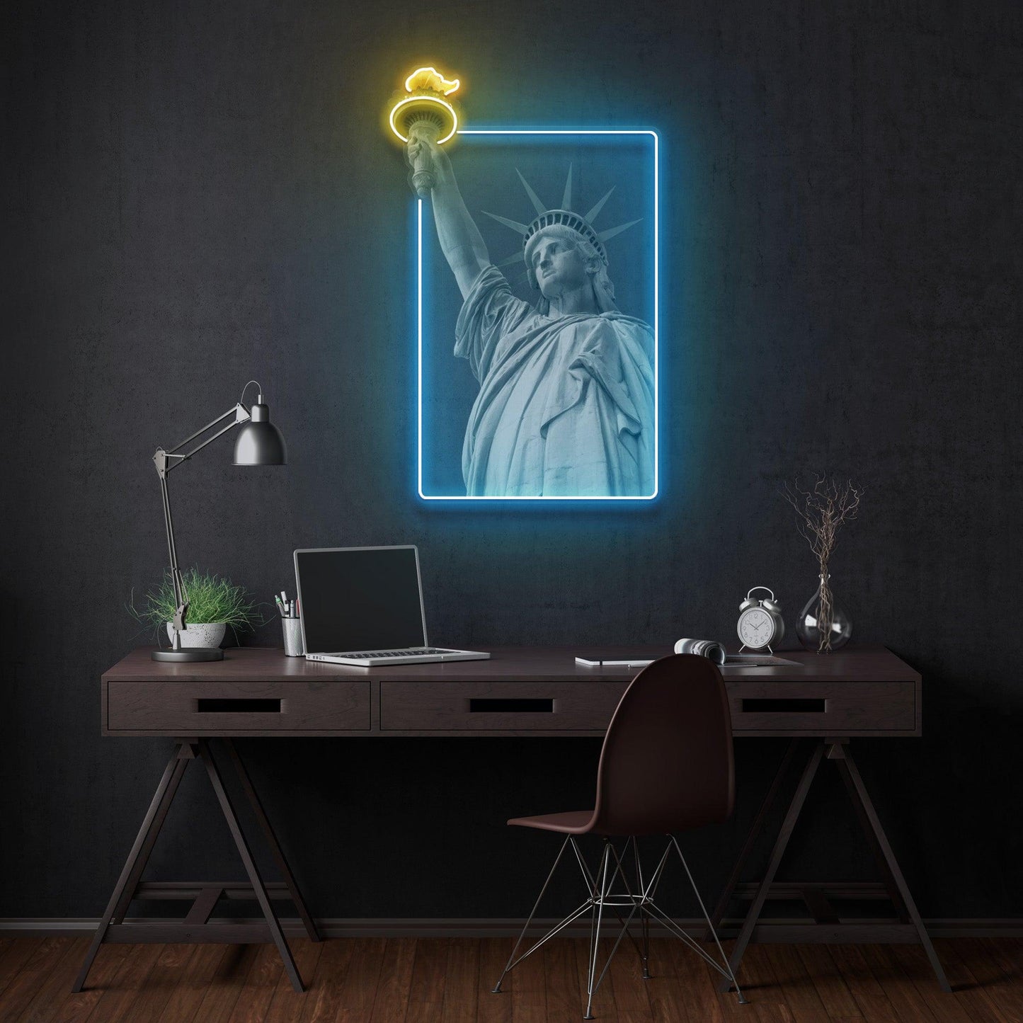 Liberty Enlightening the World Led Neon Acrylic Artwork - Neonzastudio