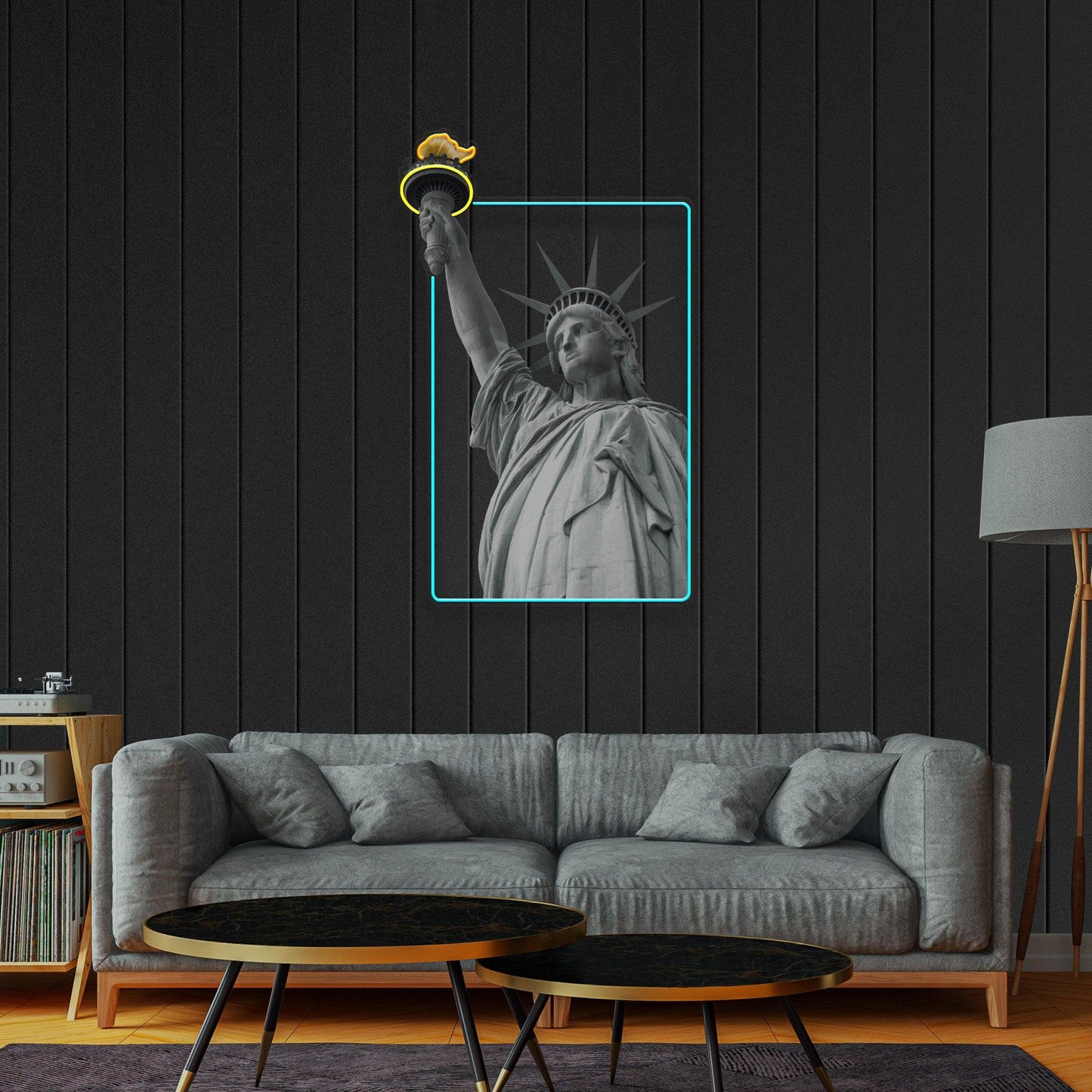 Liberty Enlightening the World Led Neon Acrylic Artwork - Neonzastudio