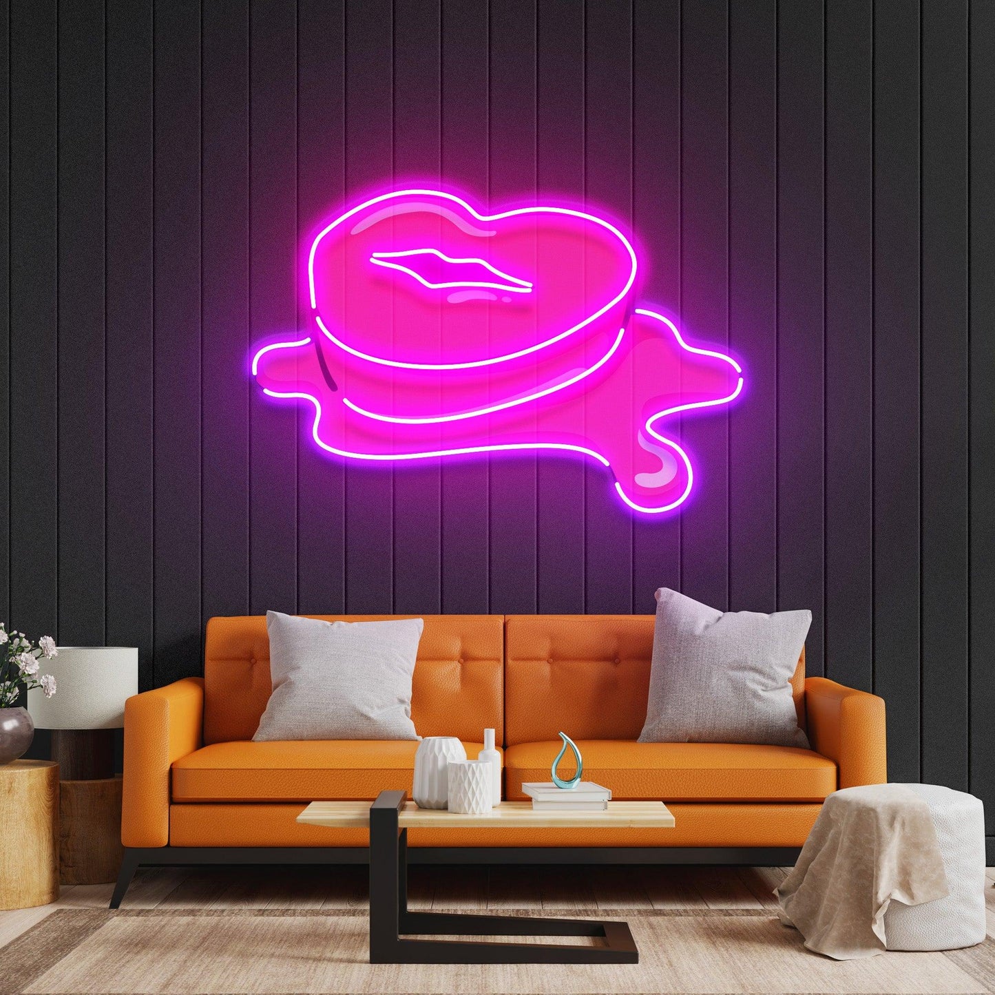 Lip Butter Led Neon Acrylic Artwork - Neonzastudio
