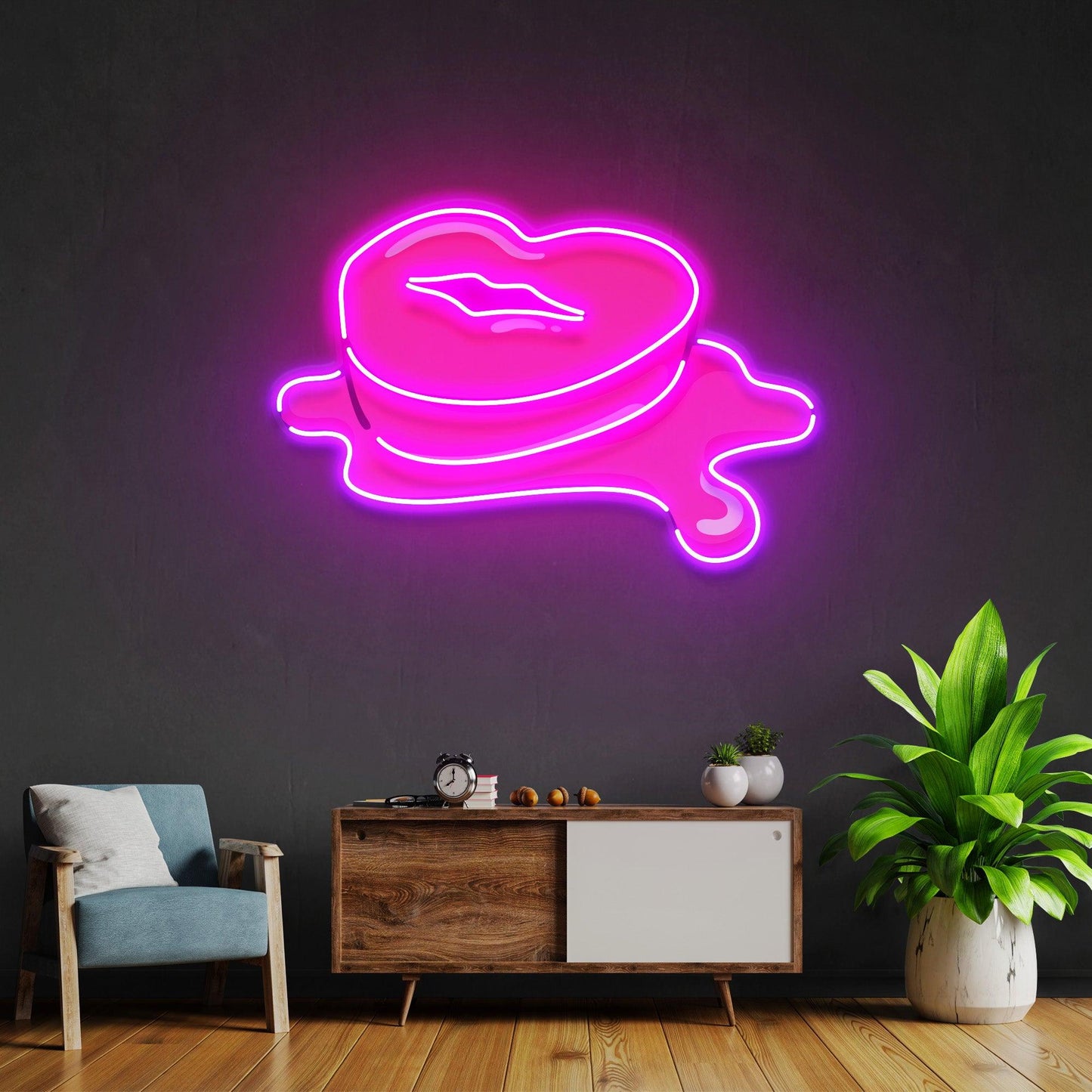 Lip Butter Led Neon Acrylic Artwork - Neonzastudio