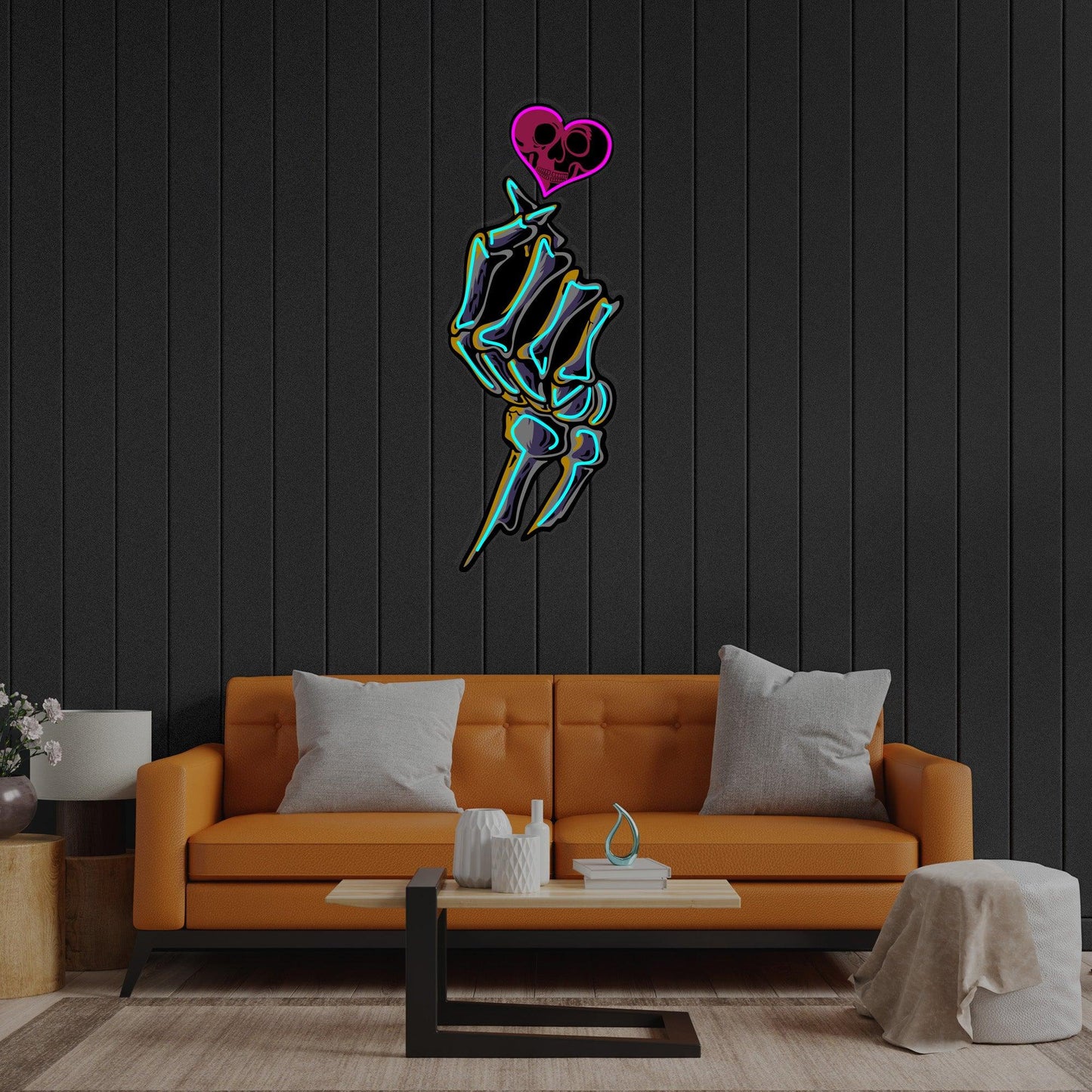 Love Hands Led Neon Acrylic Artwork - Neonzastudio
