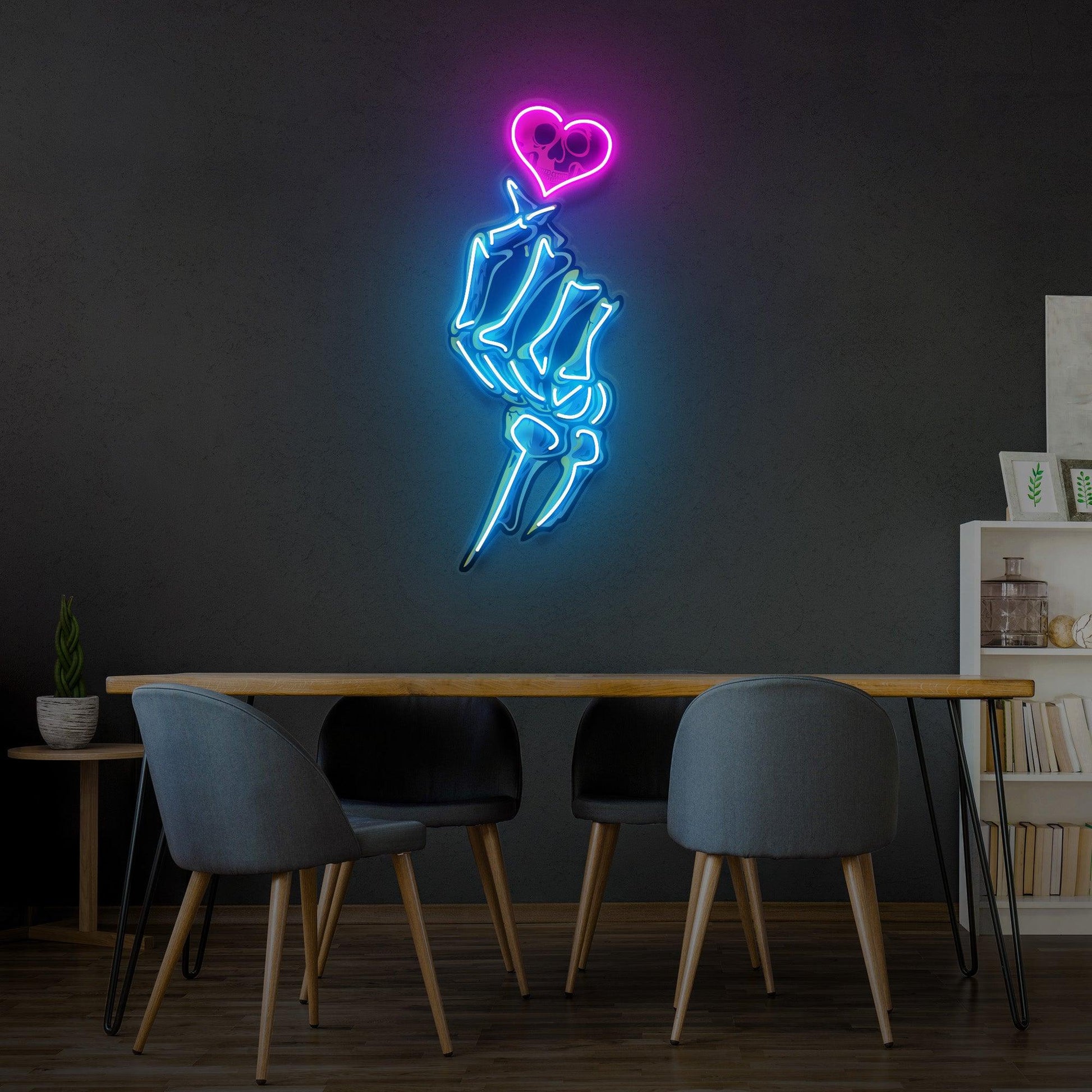 Love Hands Led Neon Acrylic Artwork - Neonzastudio