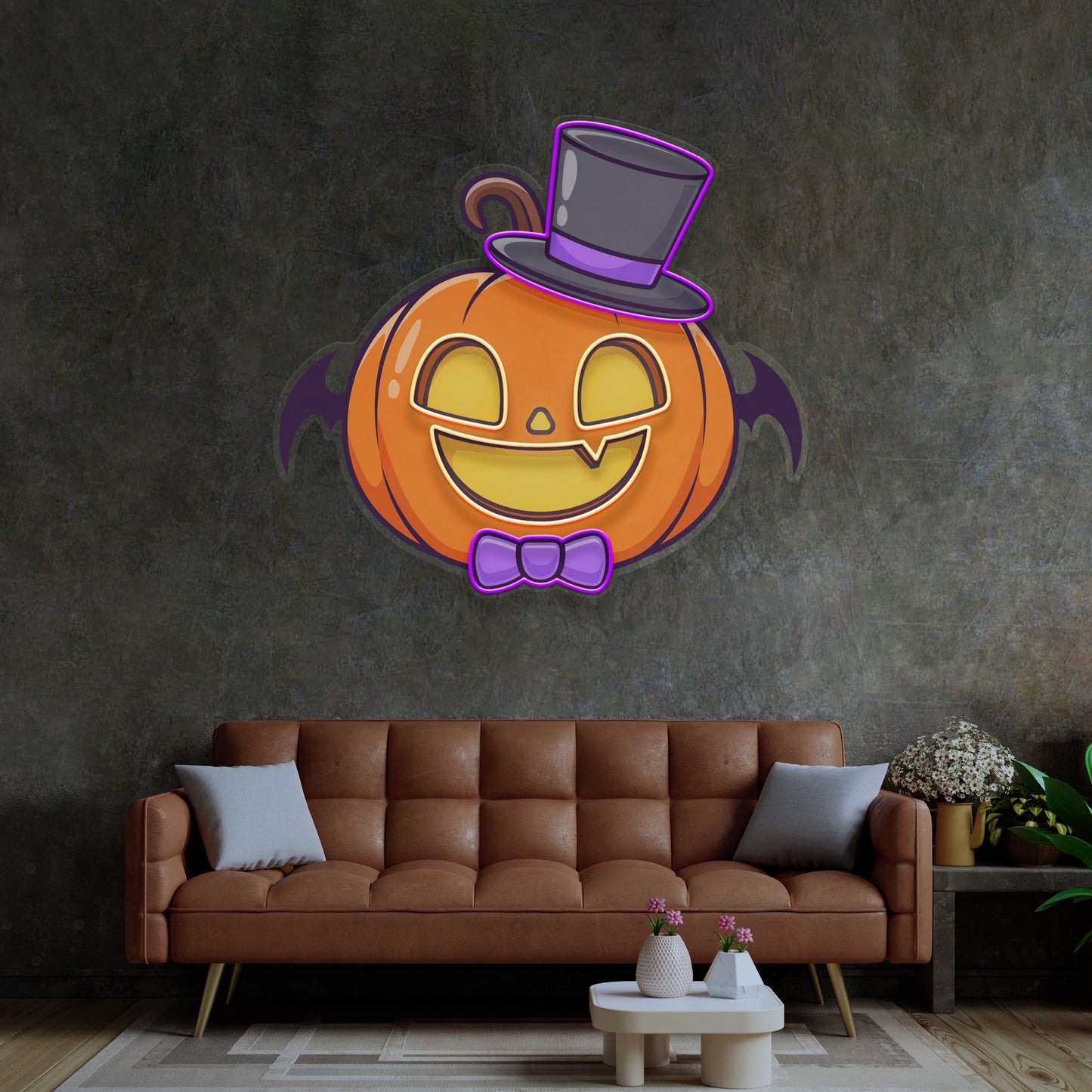 Magician Pumpkin LED Neon Sign Light Pop Art - Neonzastudio