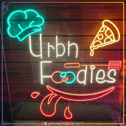 Urban Foodies Neon Sign - Neonzastudio