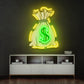 Money Bag Led Neon Acrylic Artwork - Neonzastudio