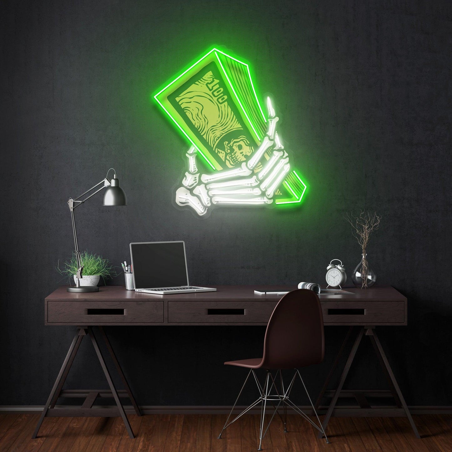 Money Hands Led Neon Acrylic Artwork - Neonzastudio