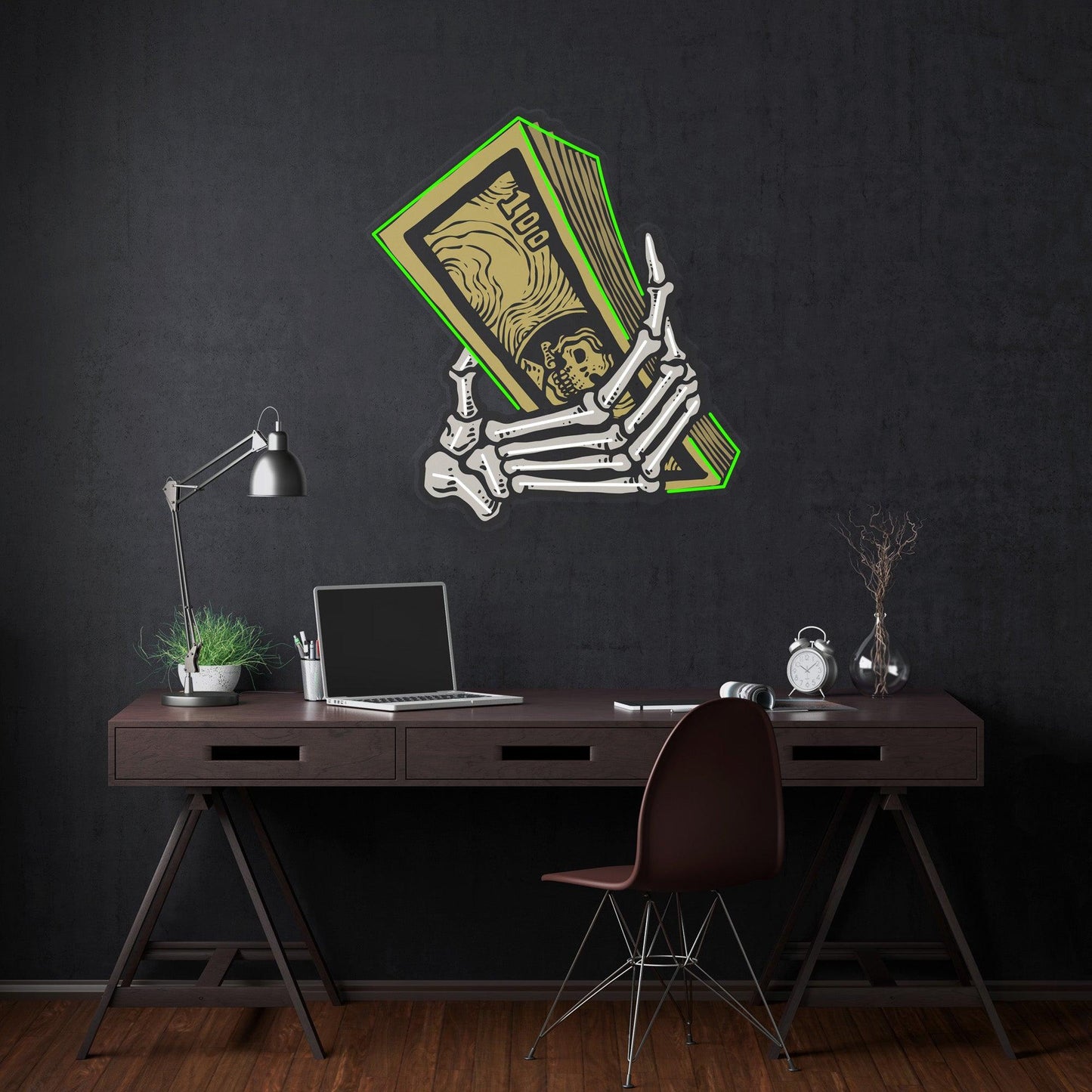 Money Hands Led Neon Acrylic Artwork - Neonzastudio