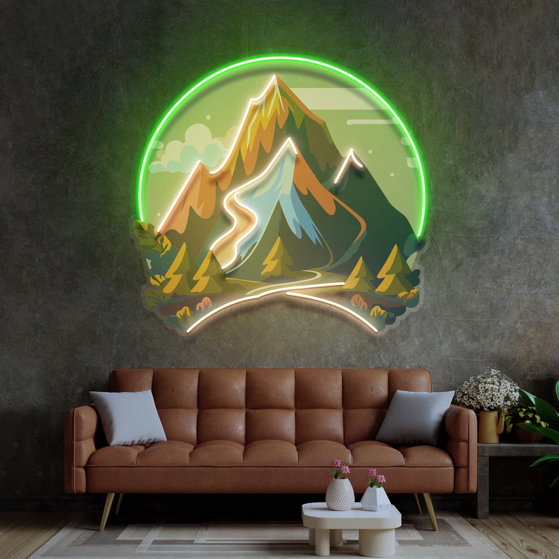 Moutain Landscape LED Neon Sign Light Pop Art - Neonzastudio
