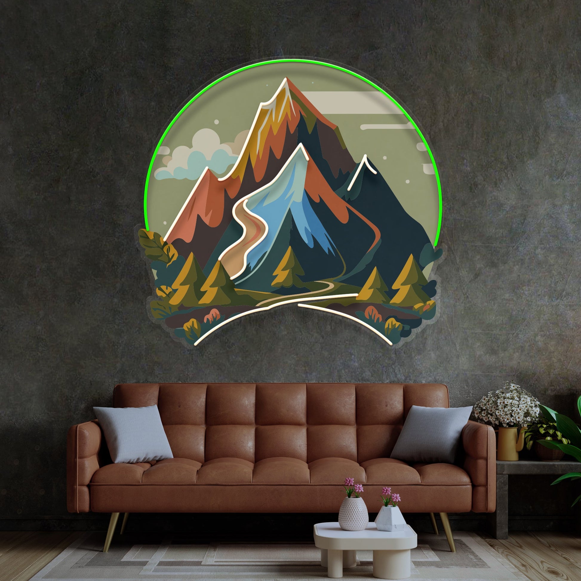 Moutain Landscape LED Neon Sign Light Pop Art - Neonzastudio