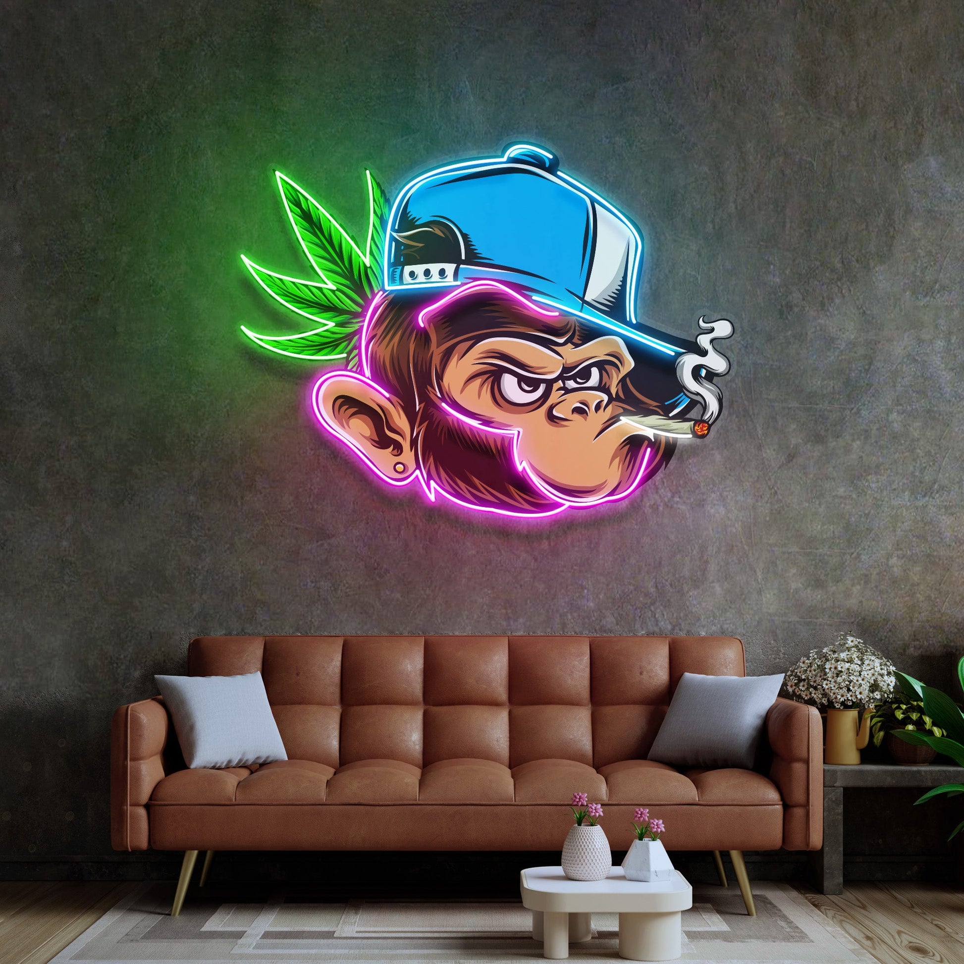 Naughty Monkey LED Neon Sign Light Pop Art - Neonzastudio