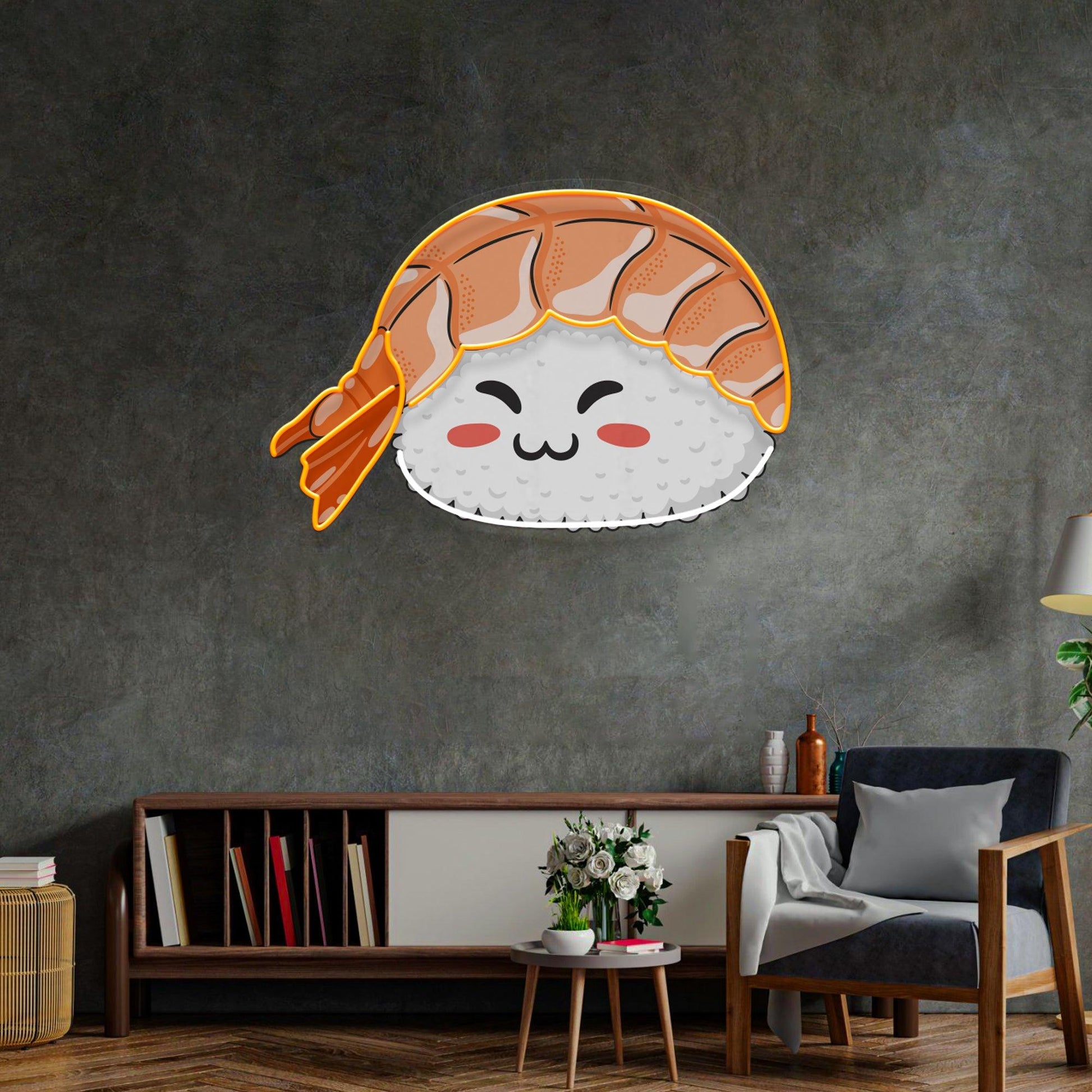 Nigiri Sushi Neon Acrylic Artwork - Neonzastudio