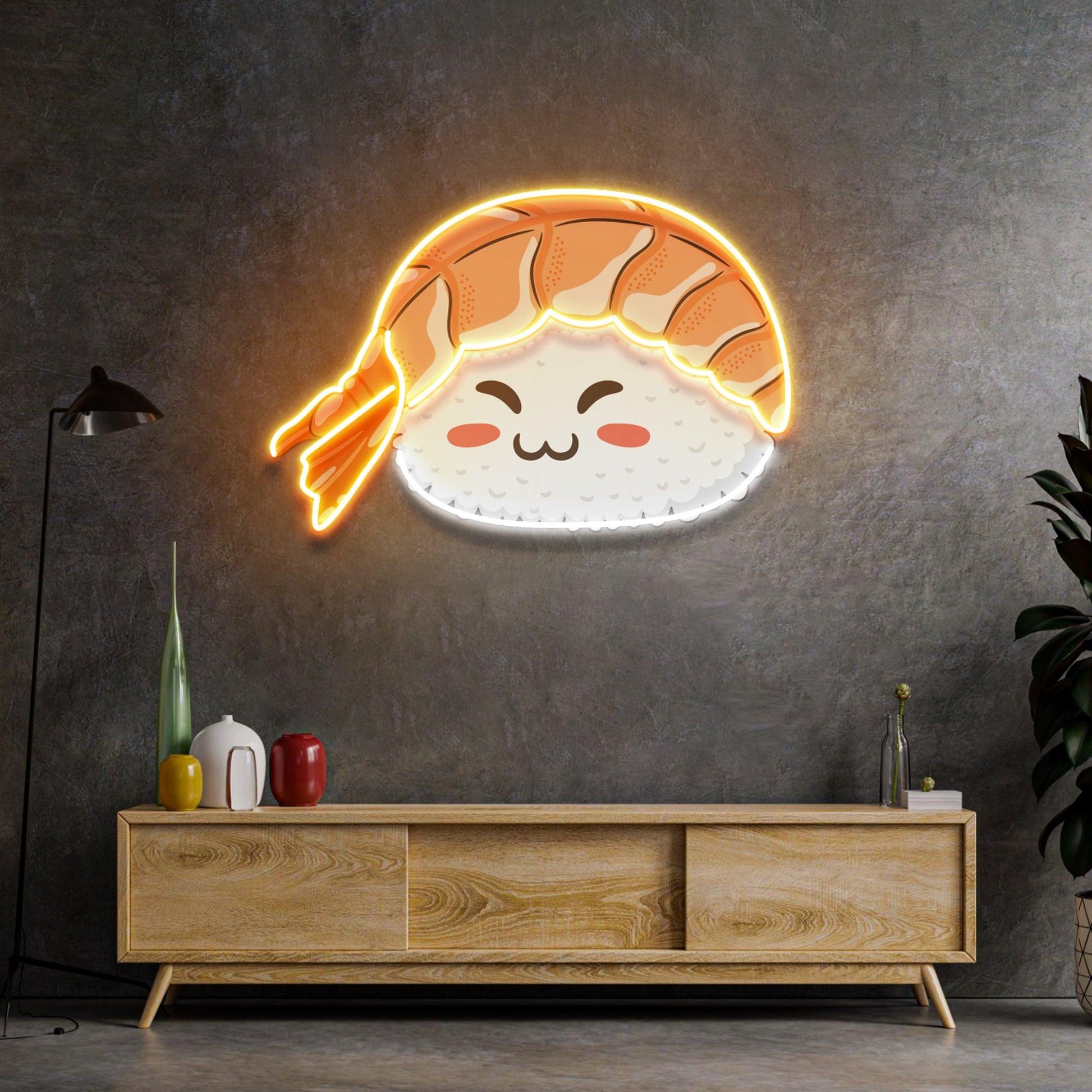 Nigiri Sushi Neon Acrylic Artwork - Neonzastudio