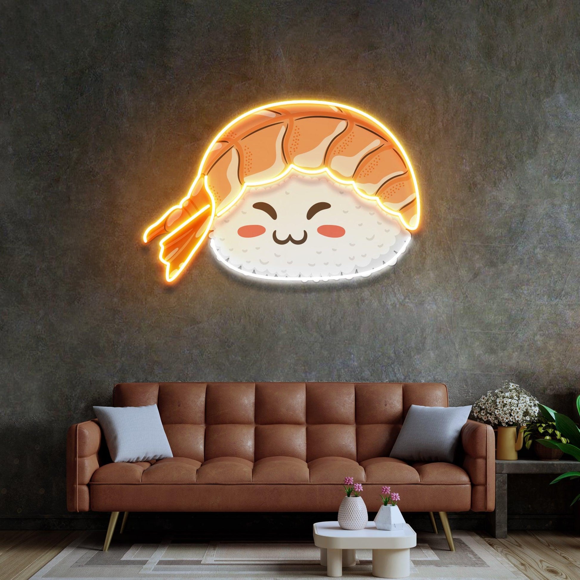Nigiri Sushi Neon Acrylic Artwork - Neonzastudio