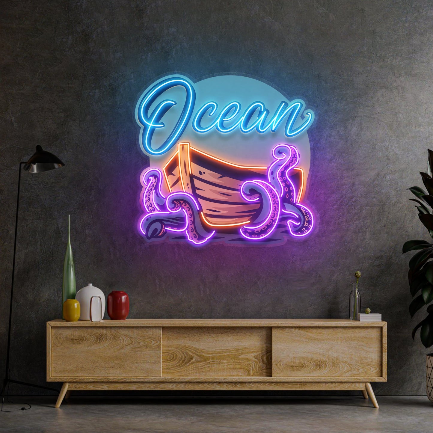 Ocean Labyrinth LED Neon Sign Light Pop Art - Neonzastudio