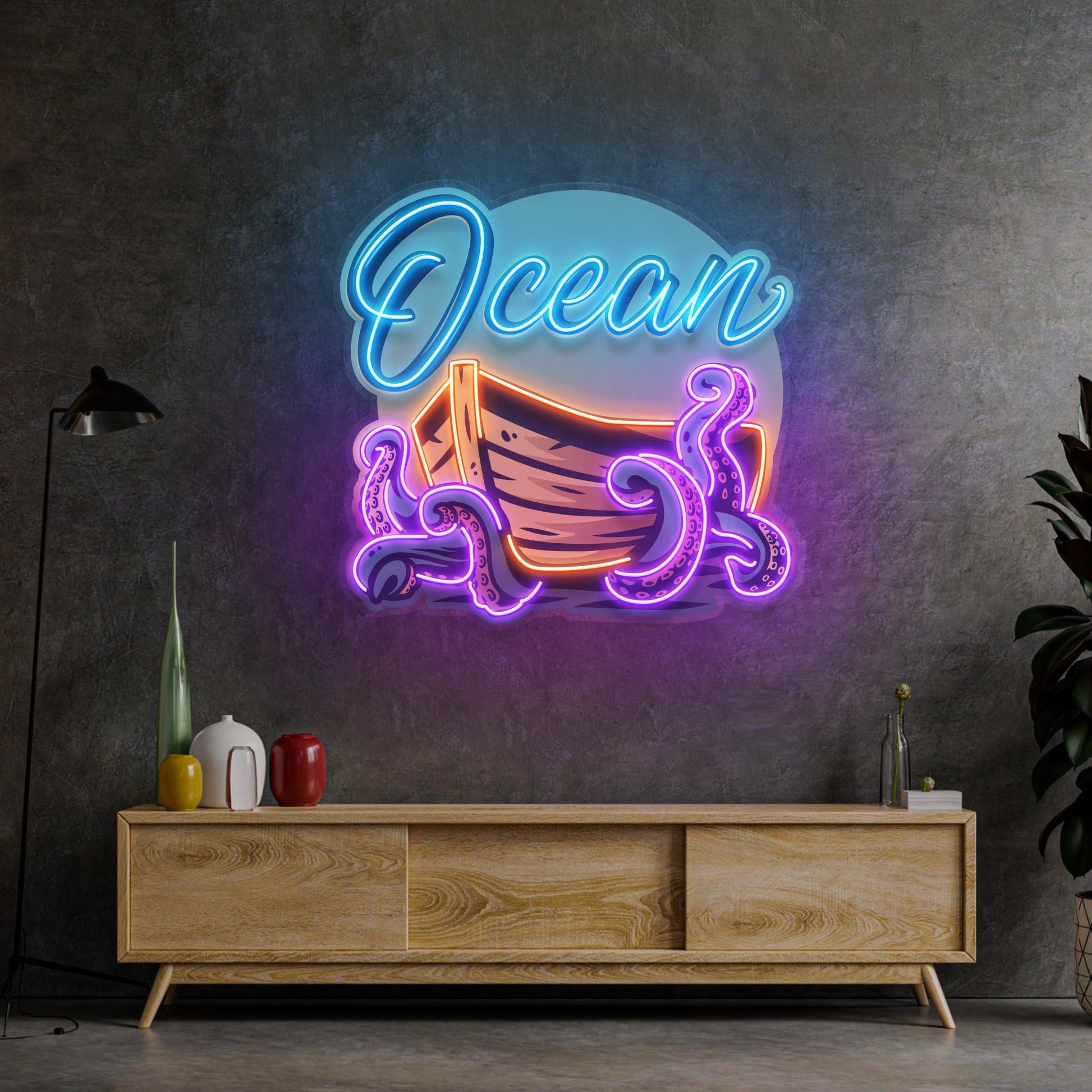 Ocean Labyrinth LED Neon Sign Light Pop Art - Neonzastudio