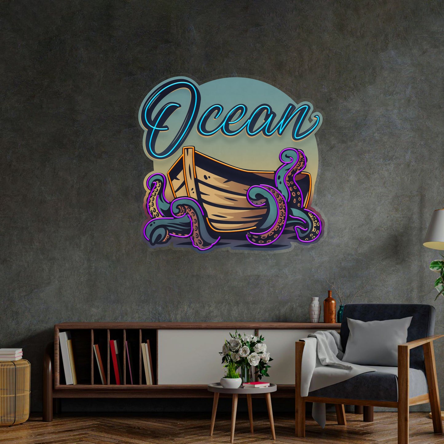 Ocean Labyrinth LED Neon Sign Light Pop Art - Neonzastudio