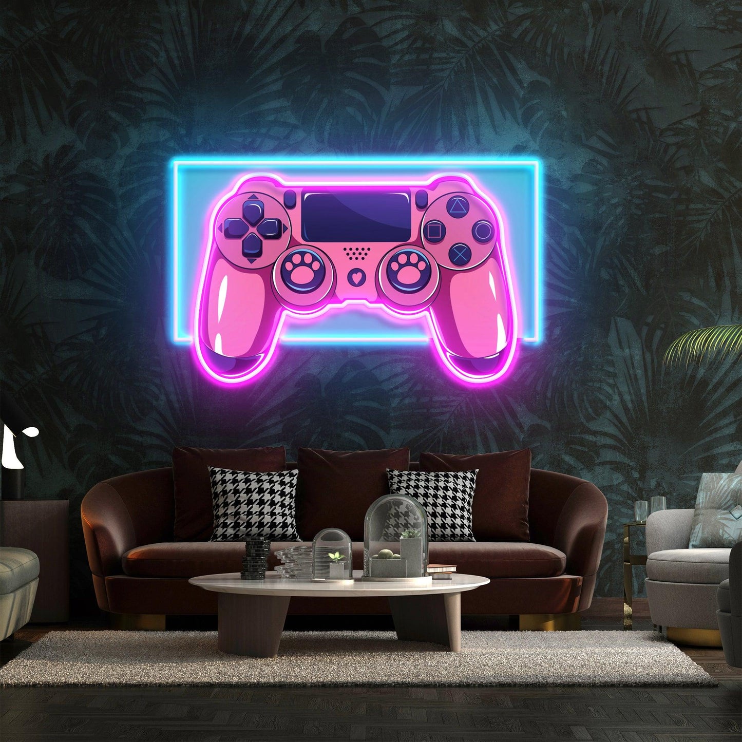 Pink Controller Led Neon Acrylic Artwork - Neonzastudio