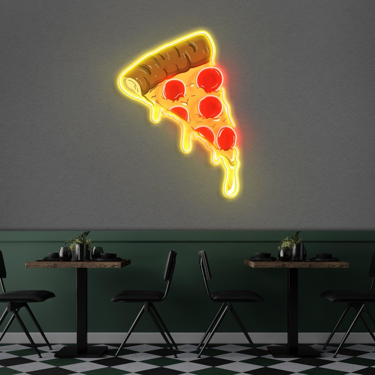 Pizza Neon Sign - Acrylic Artwork - Neonzastudio