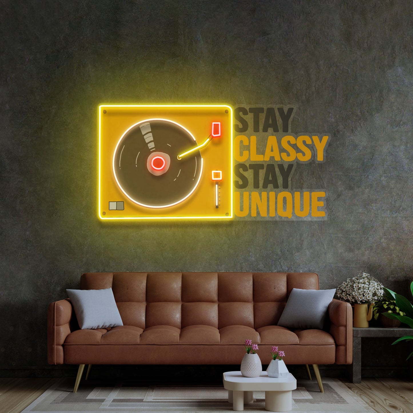 Stay Classy Stay Unique LED Neon Sign Light Pop Art - Neonzastudio