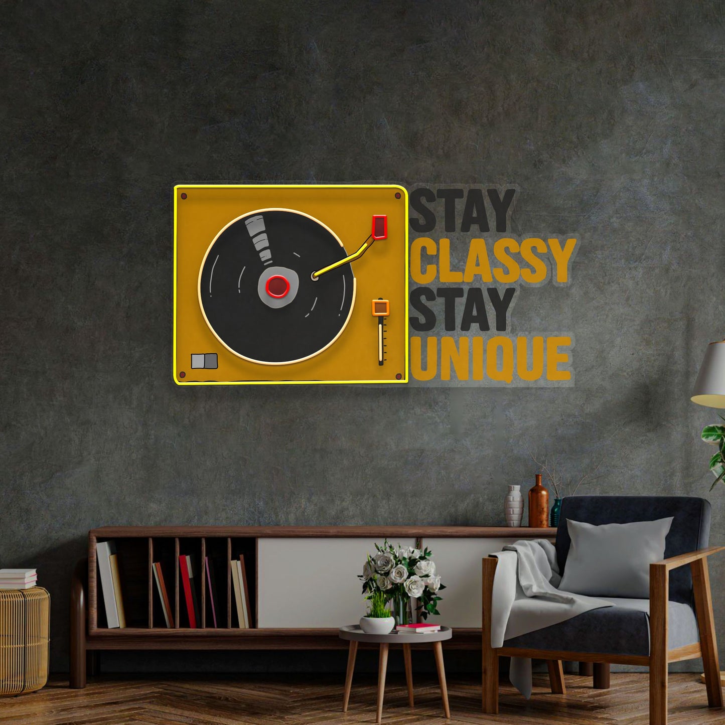 Stay Classy Stay Unique LED Neon Sign Light Pop Art - Neonzastudio