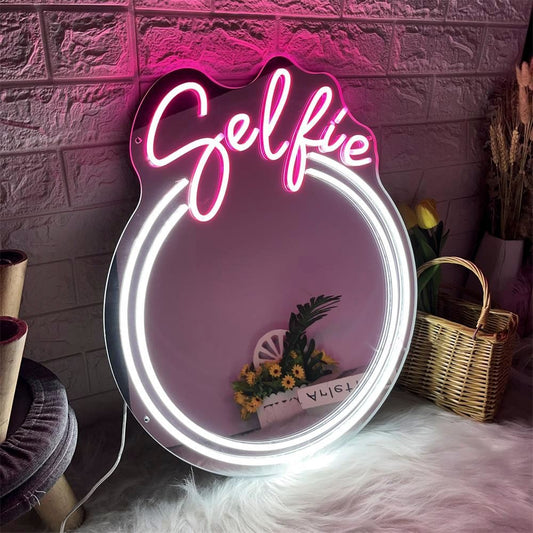 Selfie Mirror Neon Sign - Neonzastudio
