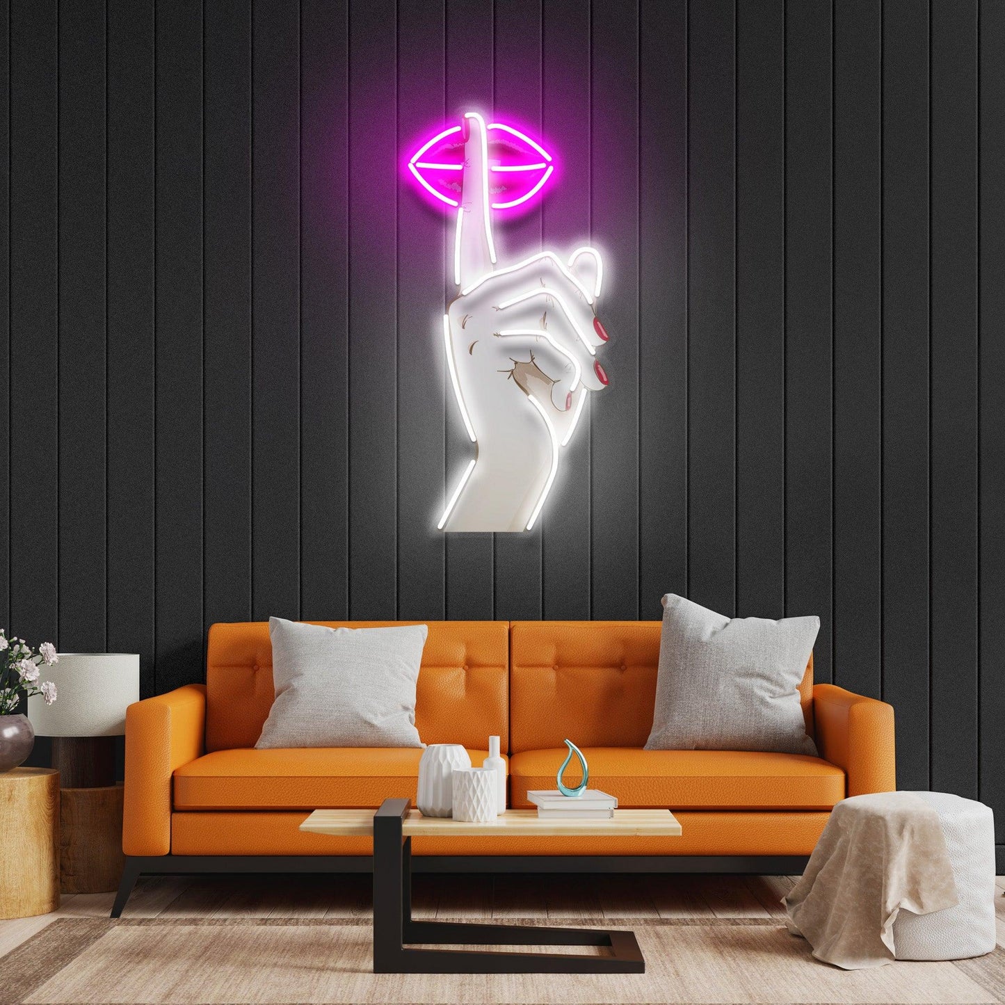 Shut Up Led Neon Acrylic Artwork - Neonzastudio
