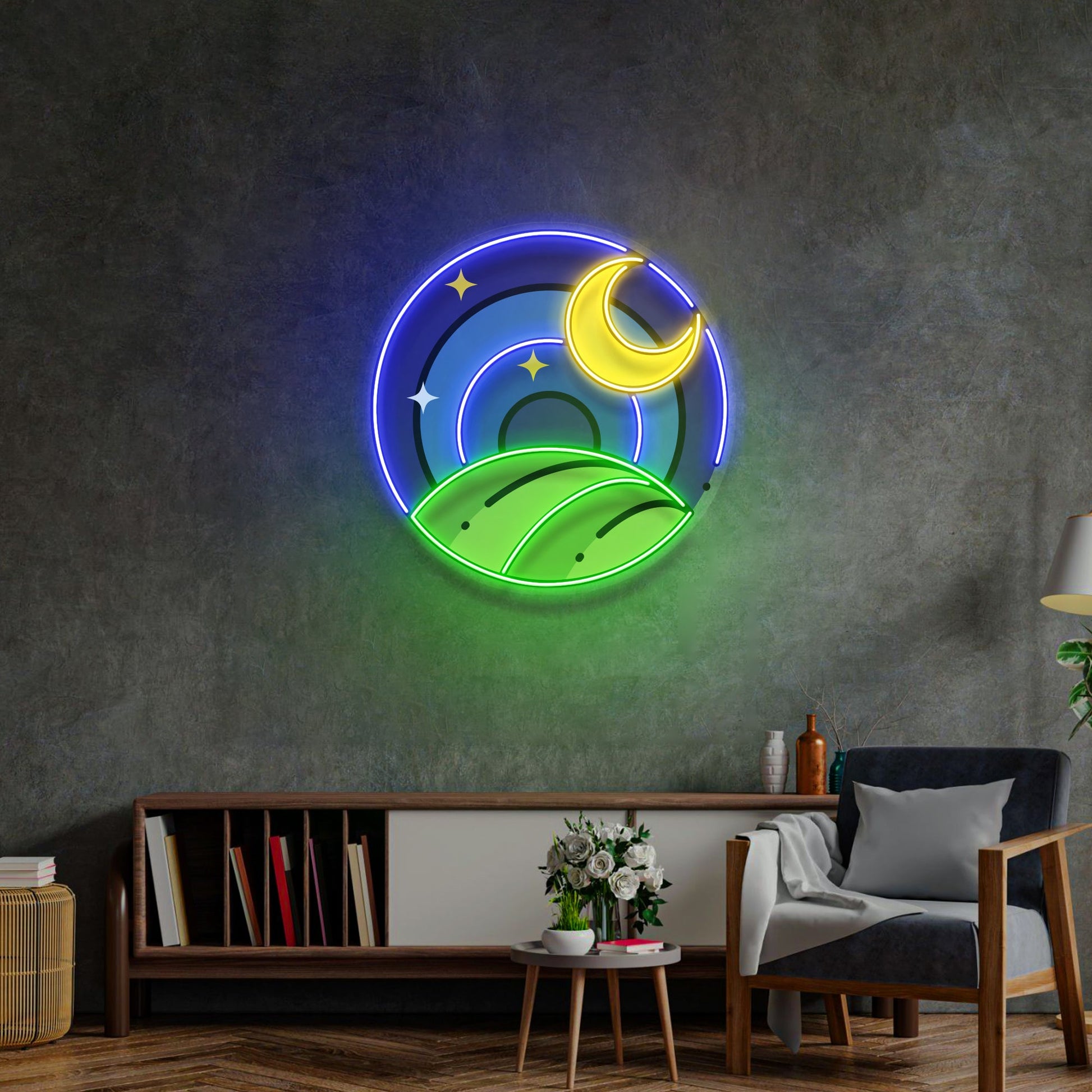 Starry Night LED Neon Sign Light Pop Art - Neonzastudio