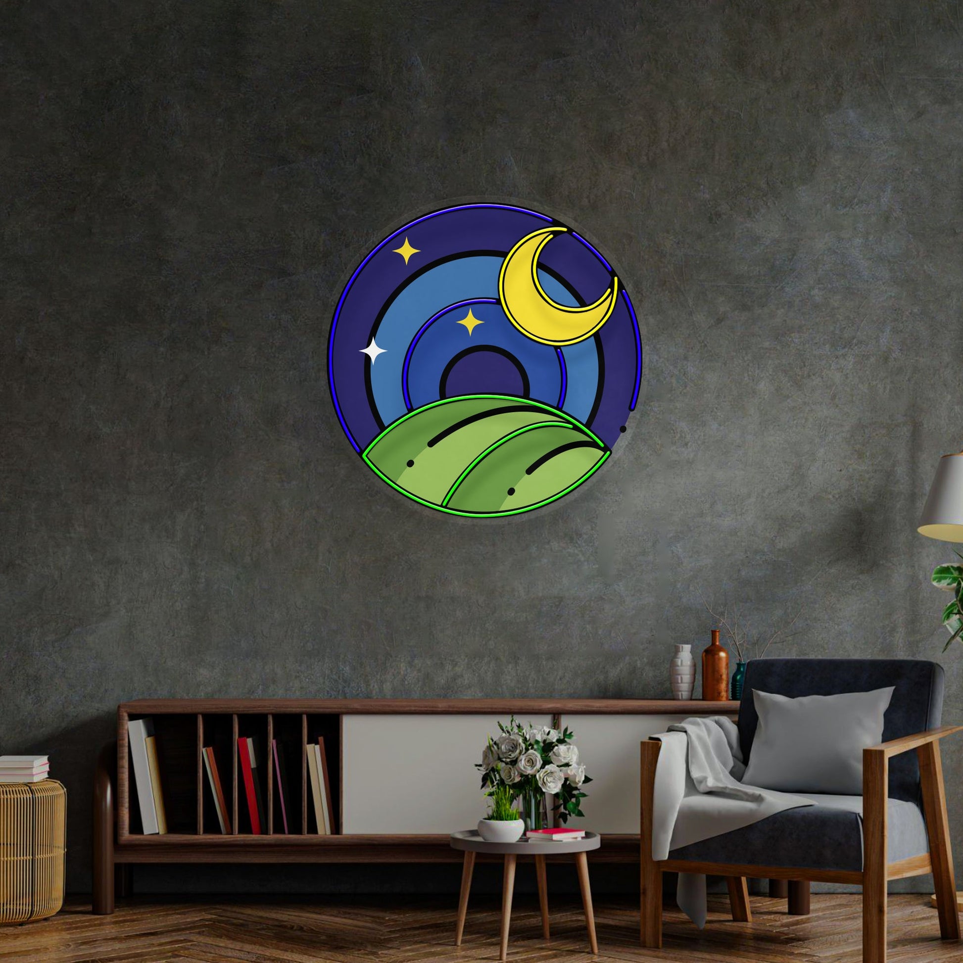 Starry Night LED Neon Sign Light Pop Art - Neonzastudio