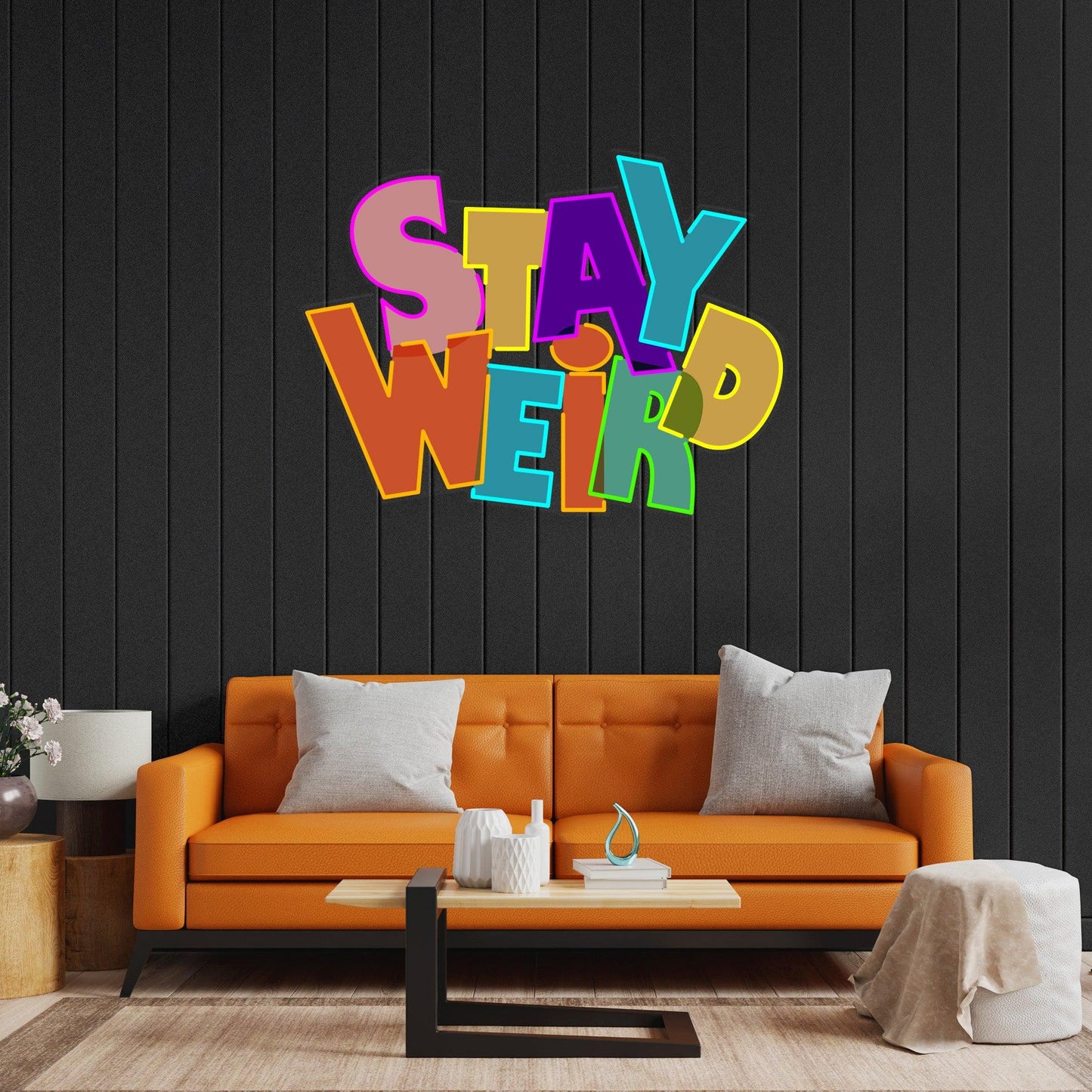 Stay Weird Led Neon Acrylic Artwork - Neonzastudio