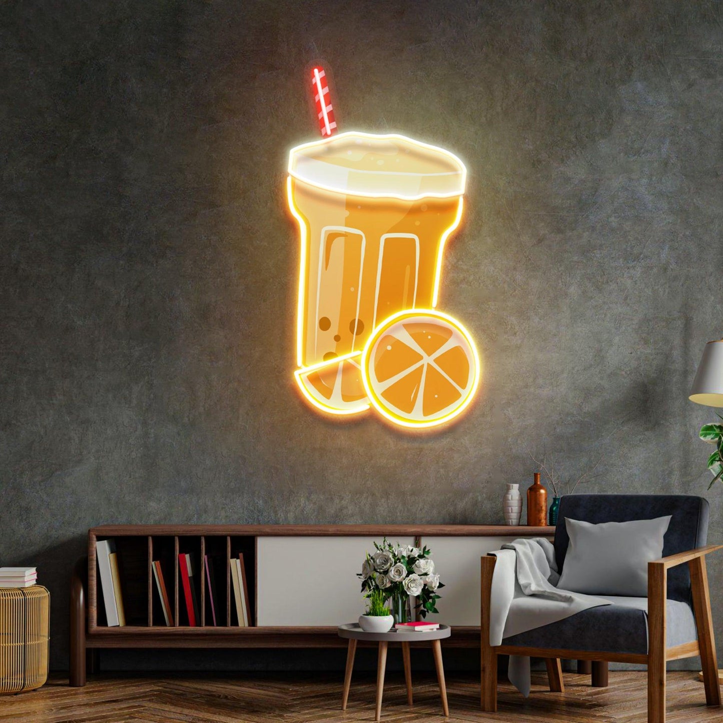 Summer Refreshments Neon Acrylic Artwork - Neonzastudio