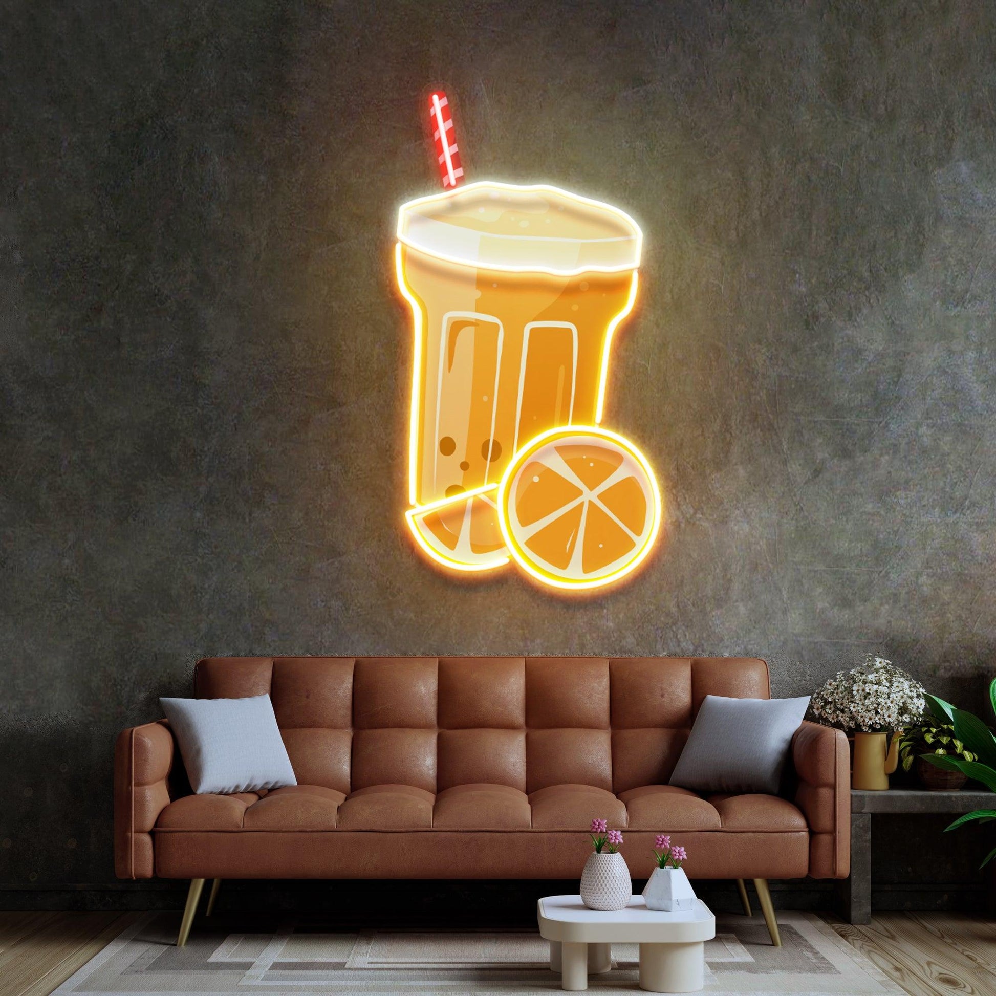 Summer Refreshments Neon Acrylic Artwork - Neonzastudio