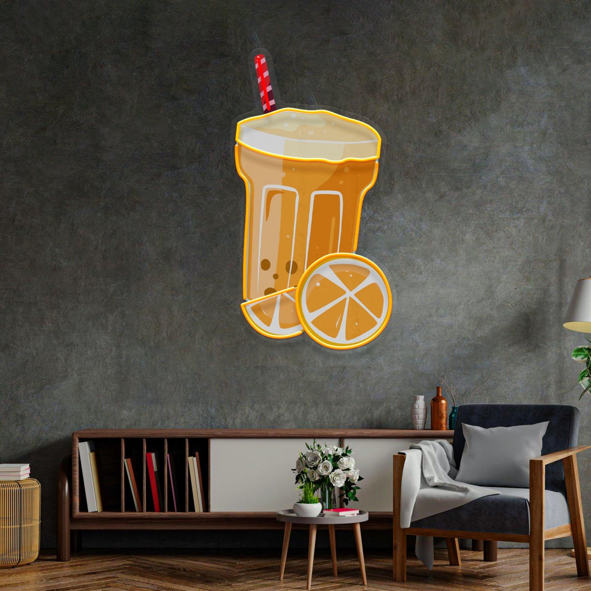 Summer Refreshments Neon Acrylic Artwork - Neonzastudio