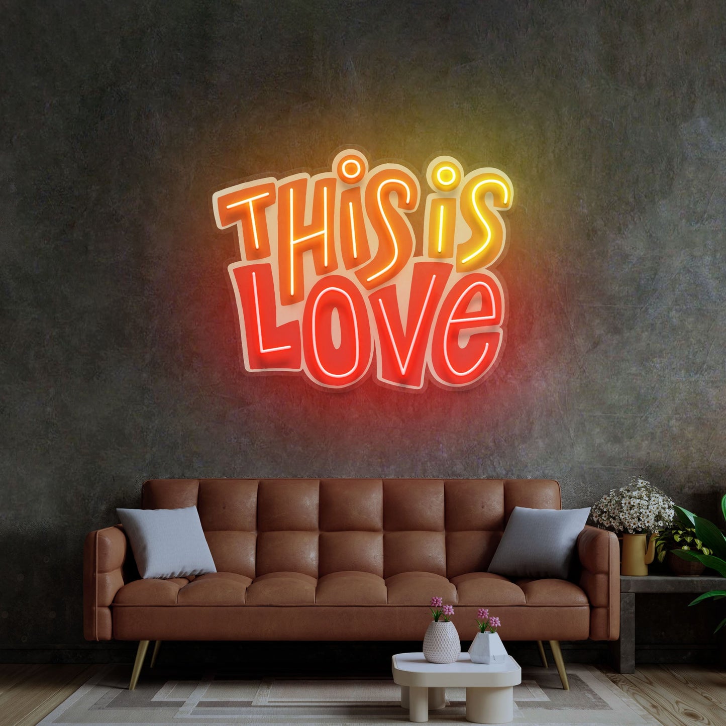 This Is Love LED Neon Sign Light Pop Art - Neonzastudio