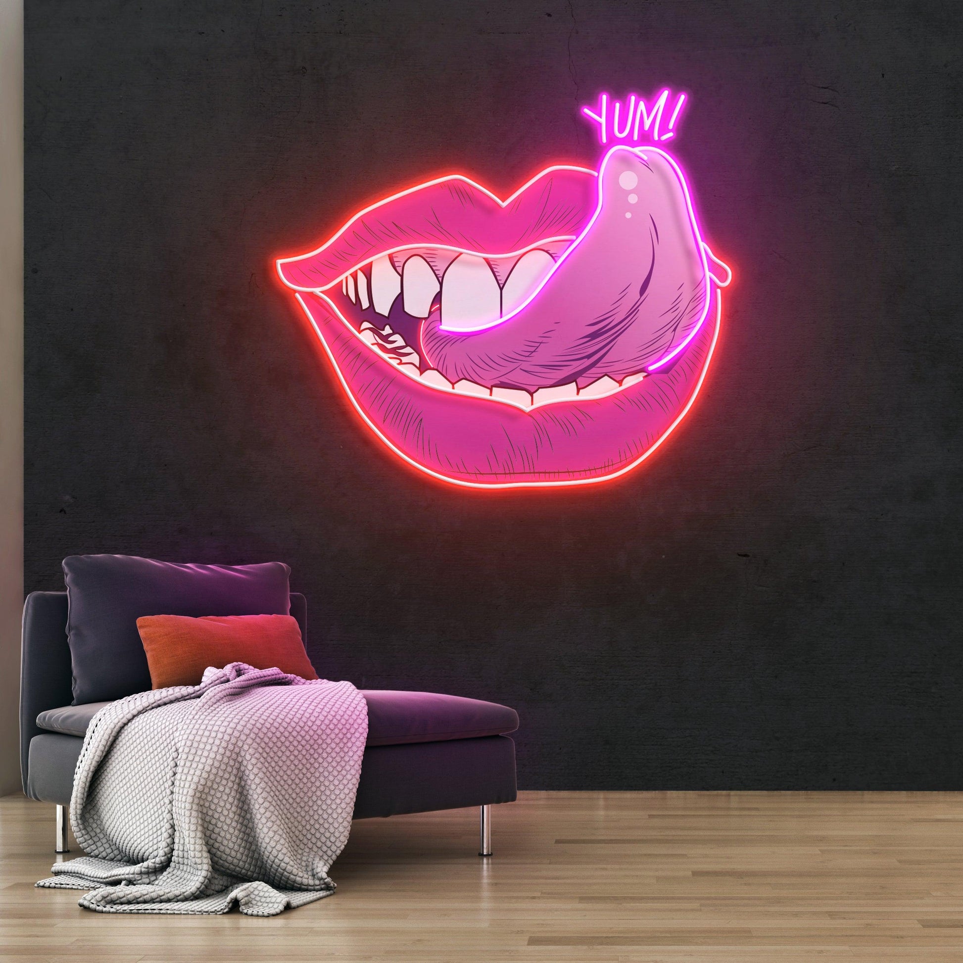 Taste of Your Lips Led Neon Acrylic Artwork - Neonzastudio