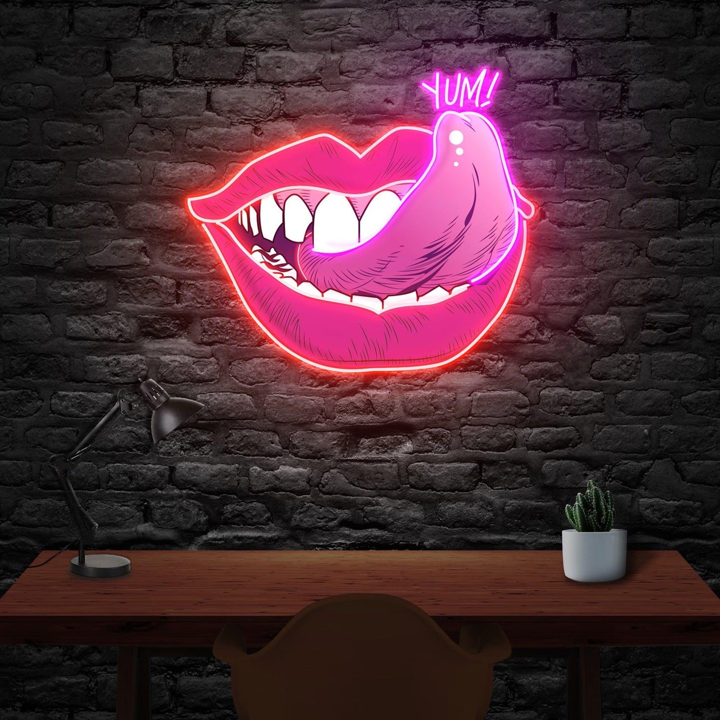 Taste of Your Lips Led Neon Acrylic Artwork - Neonzastudio