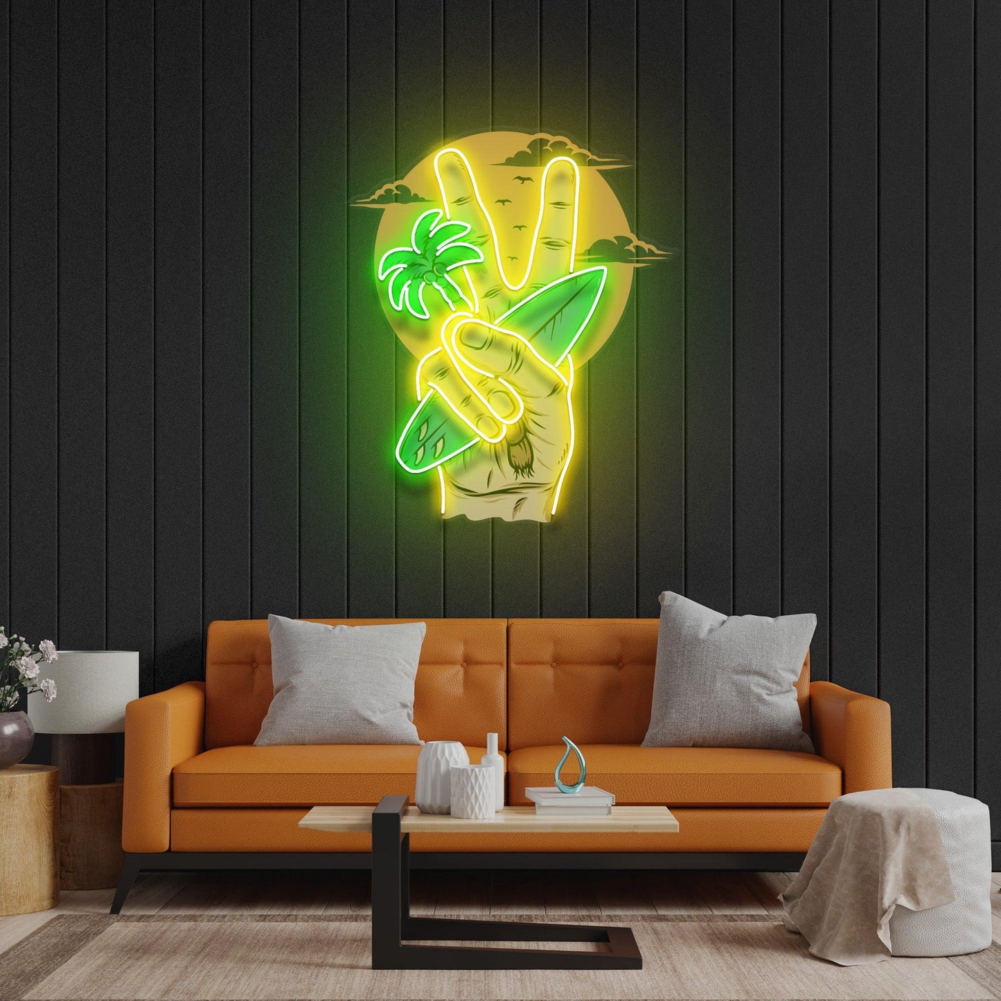 The Beach Led Neon Acrylic Artwork - Neonzastudio