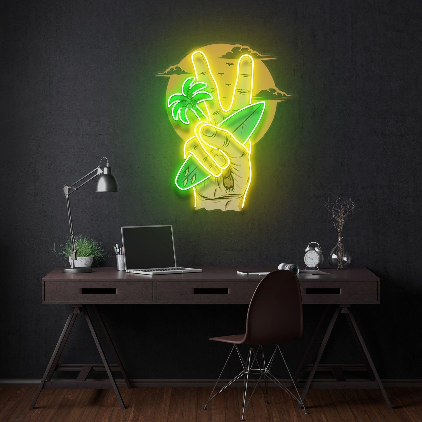 The Beach Led Neon Acrylic Artwork - Neonzastudio
