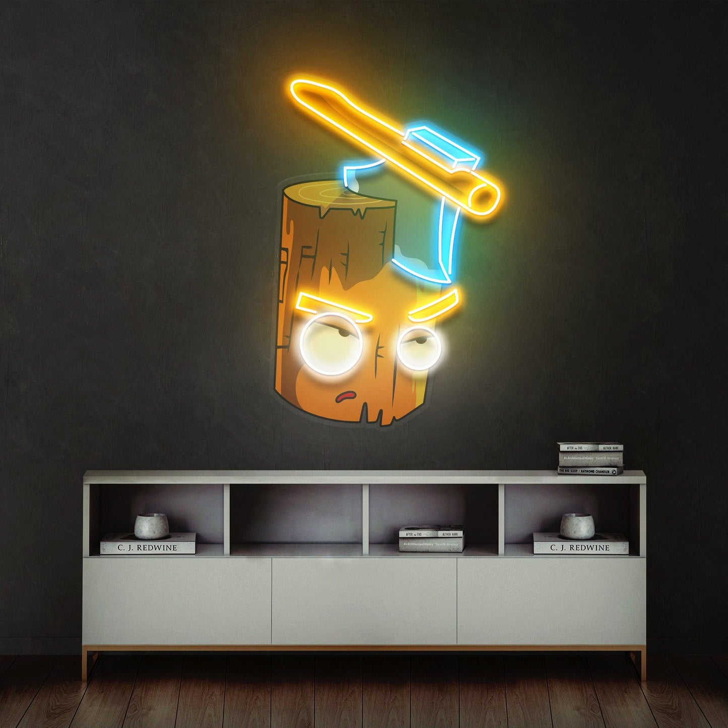 Wood And Ax Led Neon Acrylic Artwork - Neonzastudio