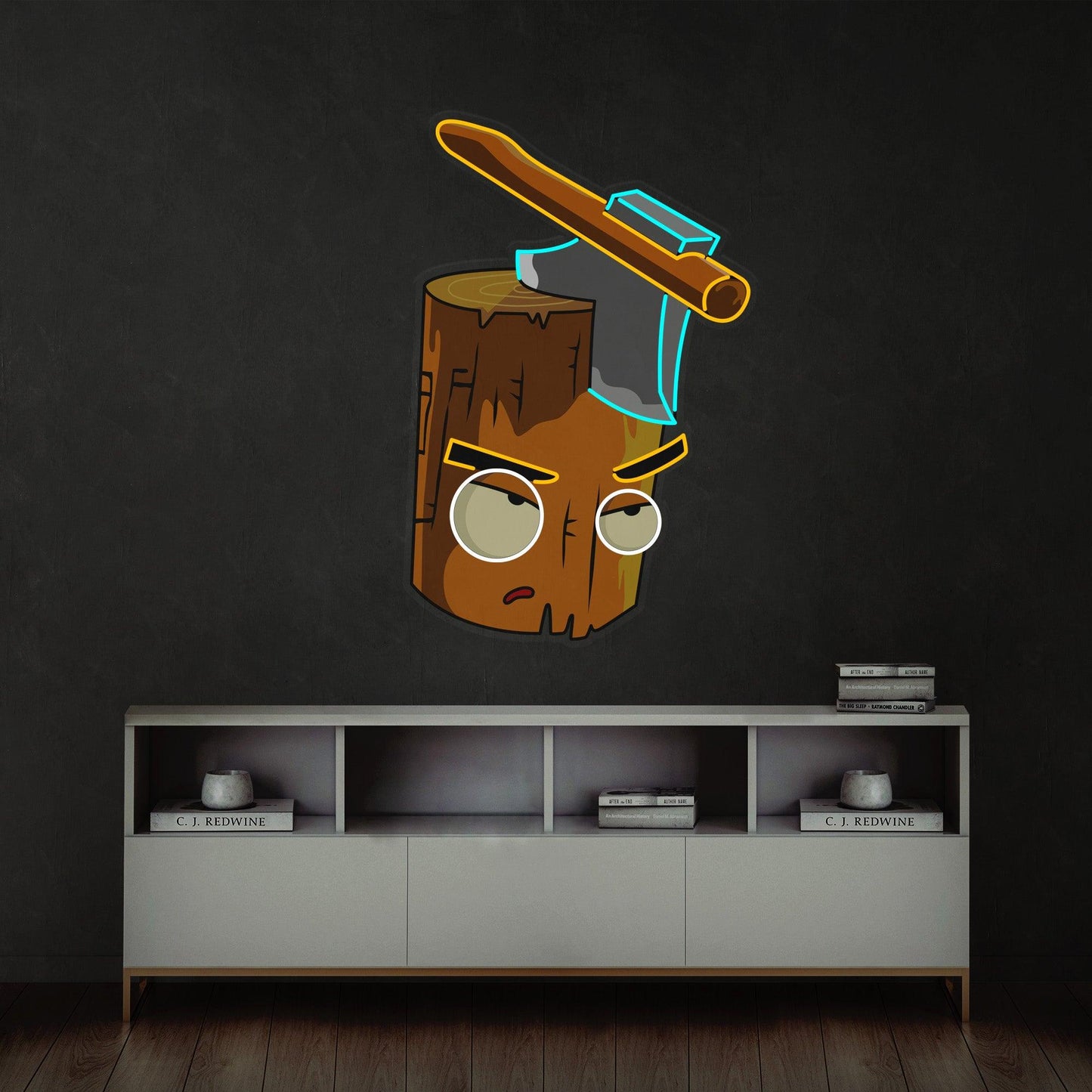 Wood And Ax Led Neon Acrylic Artwork - Neonzastudio