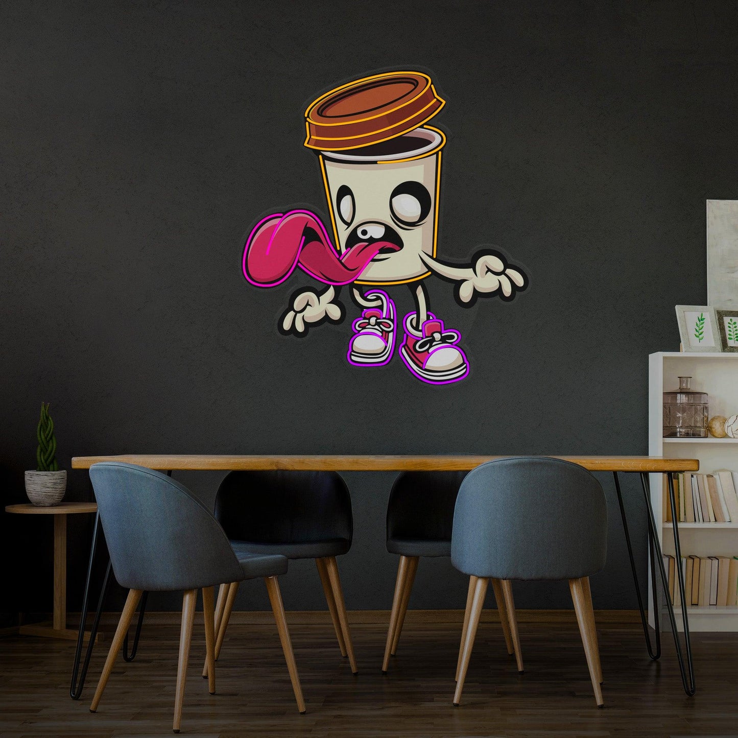 Zombie Cup Led Neon Acrylic Artwork - Neonzastudio