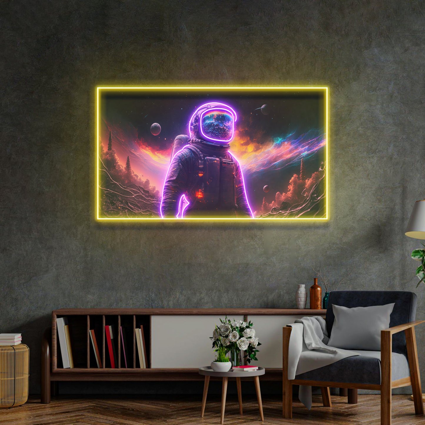 Astronaut in Space LED Neon Sign Light Pop Art - Neonzastudio