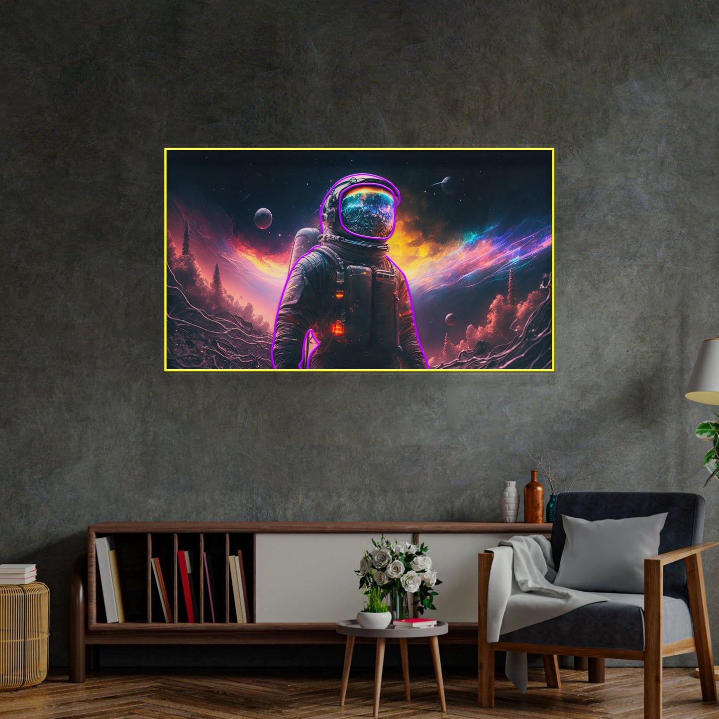Astronaut in Space LED Neon Sign Light Pop Art - Neonzastudio