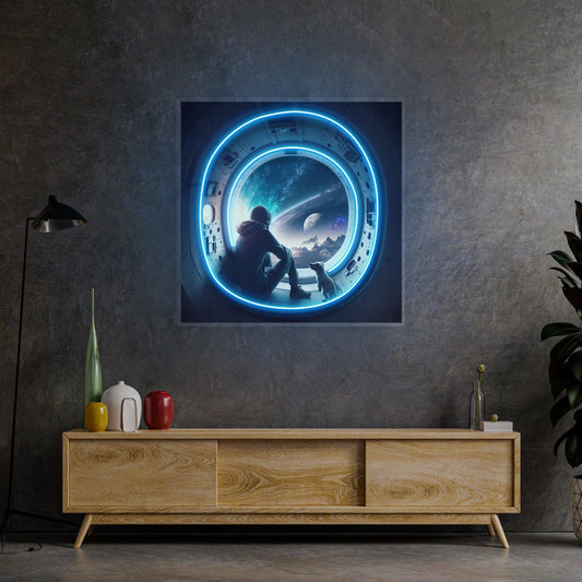 Astronaut In The Spacecraft LED Neon Sign Light Pop Art - Neonzastudio